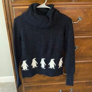 Winter sweater, cotton, soft with turtle neck. XS